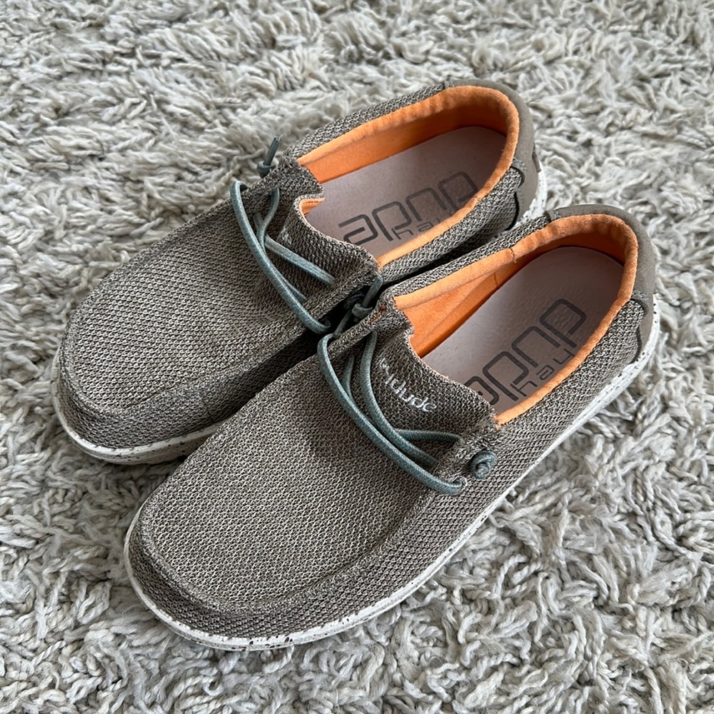 Hey Dudes Boys Tan Slip on Shoes